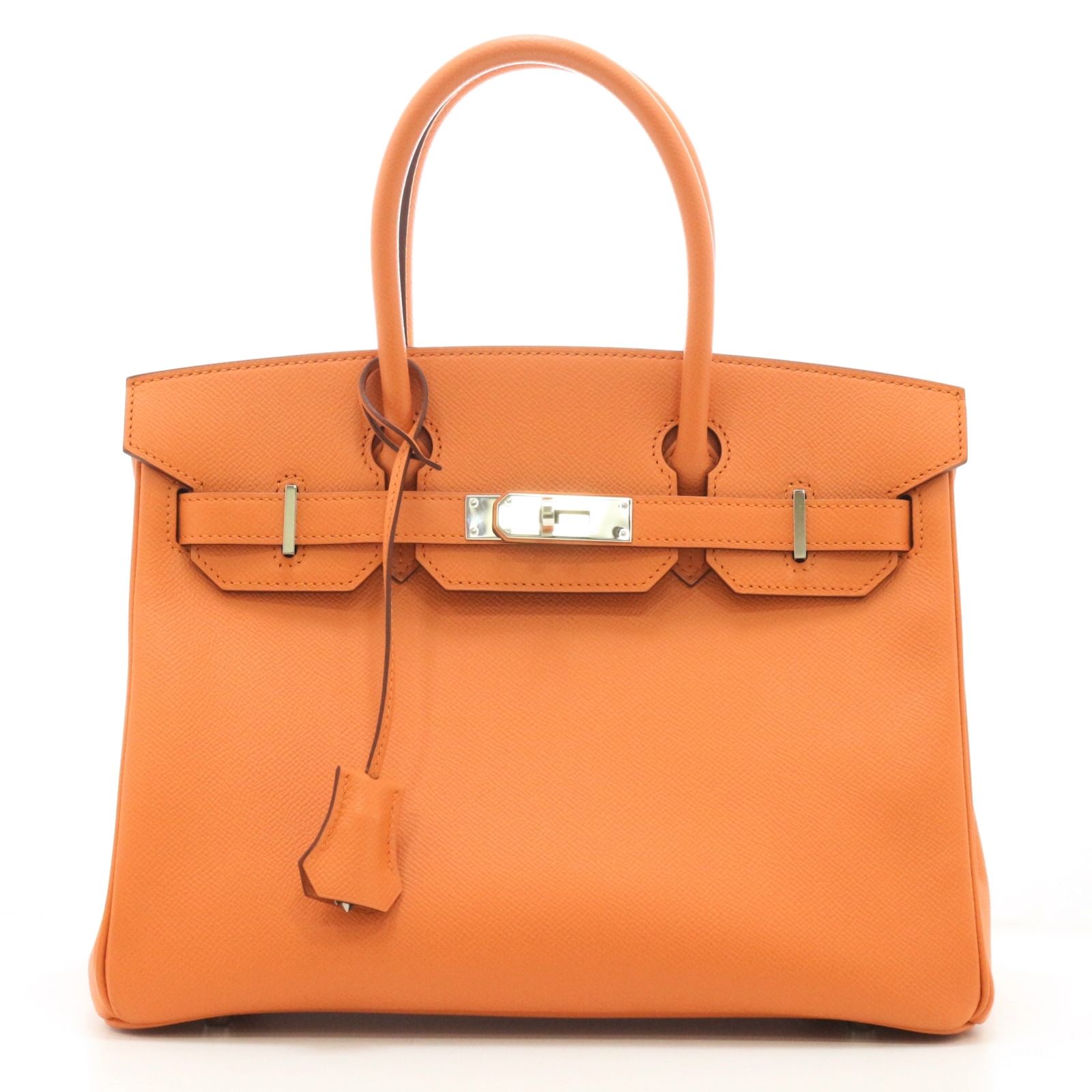 HERMES エルメス バーキン30 ハンドバッグ ヴォーエプソン マンゴー □R刻印 レディース【中古】473 738,276円