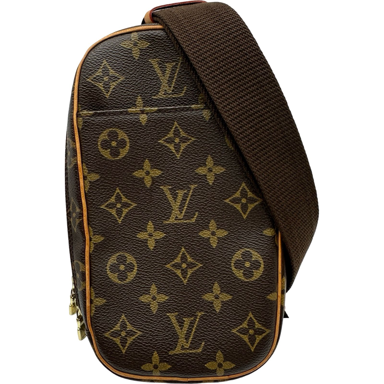 ルイ・ヴィトン LOUIS VUITTON ポシェット・ガンジュ M51870 ブラウン モノグラム・キャンバス メンズ ボディバッグ