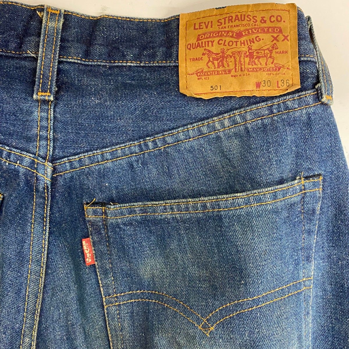 リーバイス Levi's 90's 501 USA製 赤耳 バレンシア工場 555刻印 濃紺