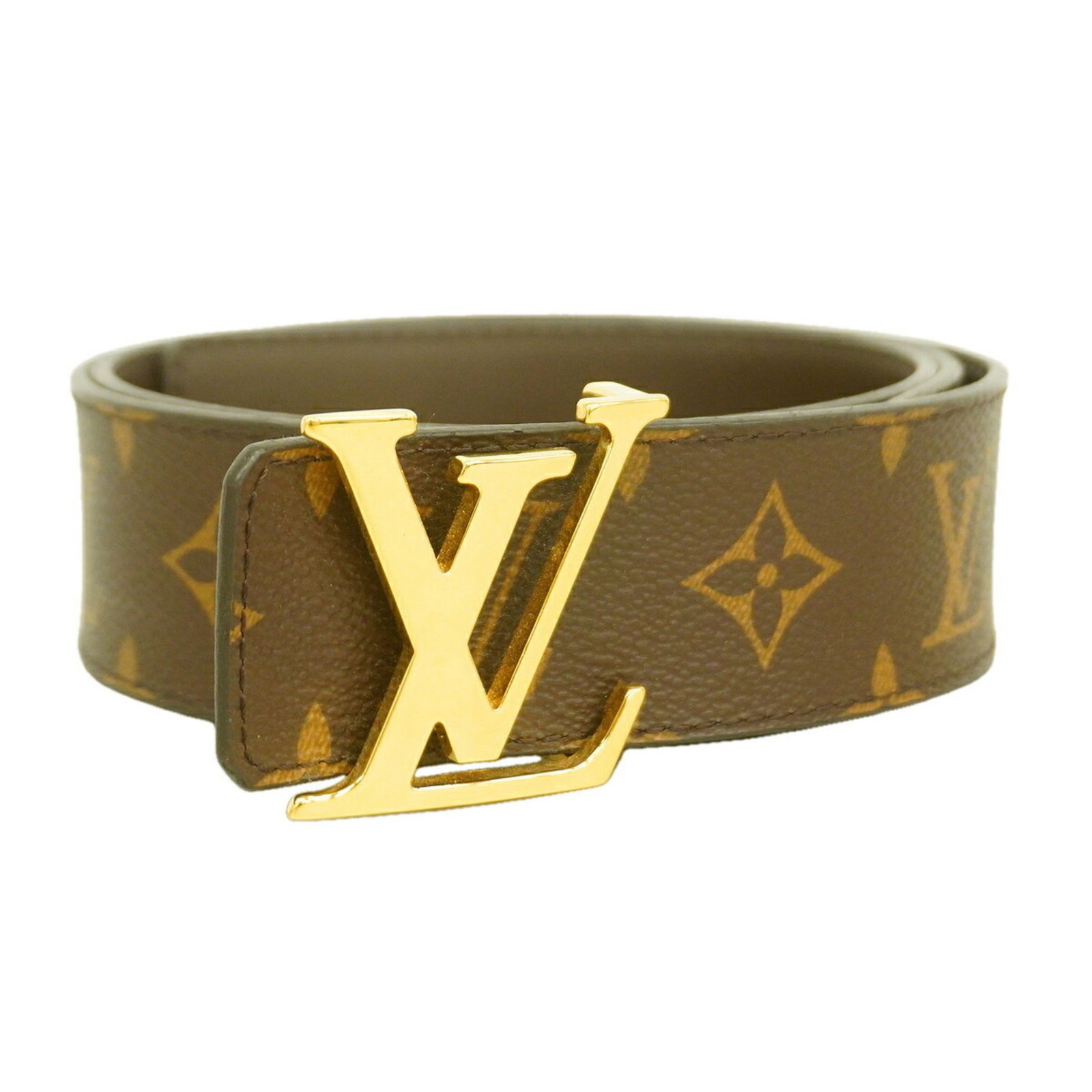 ルイ・ヴィトン(Louis Vuitton) ルイ・ヴィトン ベルト モノグラム サンチュールLVイニシャル M0323 ブラウンメンズ