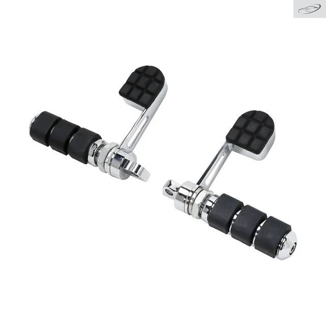 Motorcycle Male Mount Foot Pegs Heel Rest Harley Sportster XL Softail FXWG Dyna Street Bob Low Rider