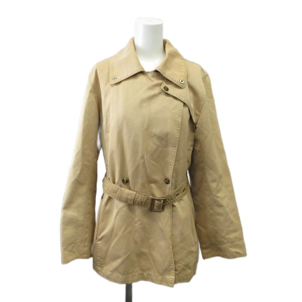 マックスマーラ MAX MARA トレンチコート 40 ベージュ 無地 ダブルブレスト 長袖 /SH ■GY53