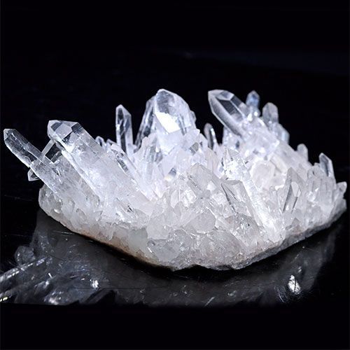 〔D123-51〕極上品 アーカンソー州産 水晶 クラスターARKANSAS CRYSTAL ギャランティーカード付