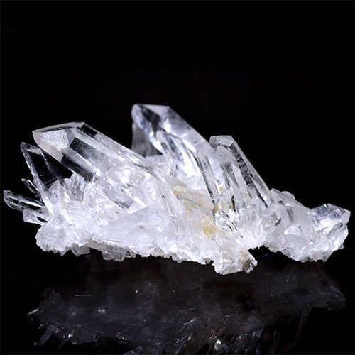 〔D123-52〕極上品 アーカンソー州産 水晶 クラスターARKANSAS CRYSTAL ギャランティーカード付