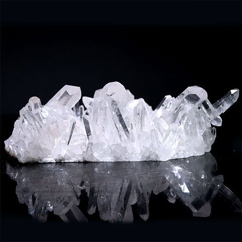 〔D123-51〕極上品 アーカンソー州産 水晶 クラスターARKANSAS CRYSTAL ギャランティーカード付