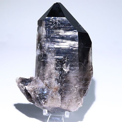 〔D30-566〕【お買い得】 アメリカ アーカンソー産 スモーキークォーツ 黒水晶 クラスター