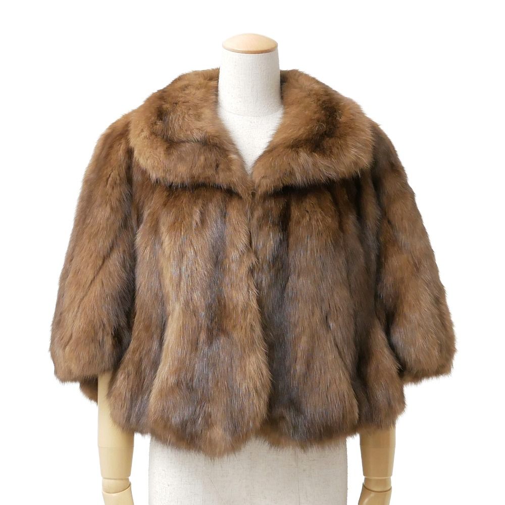 □美品□sable 毛皮 セーブル ポンチョ ROTINY Royal Crown Sable 