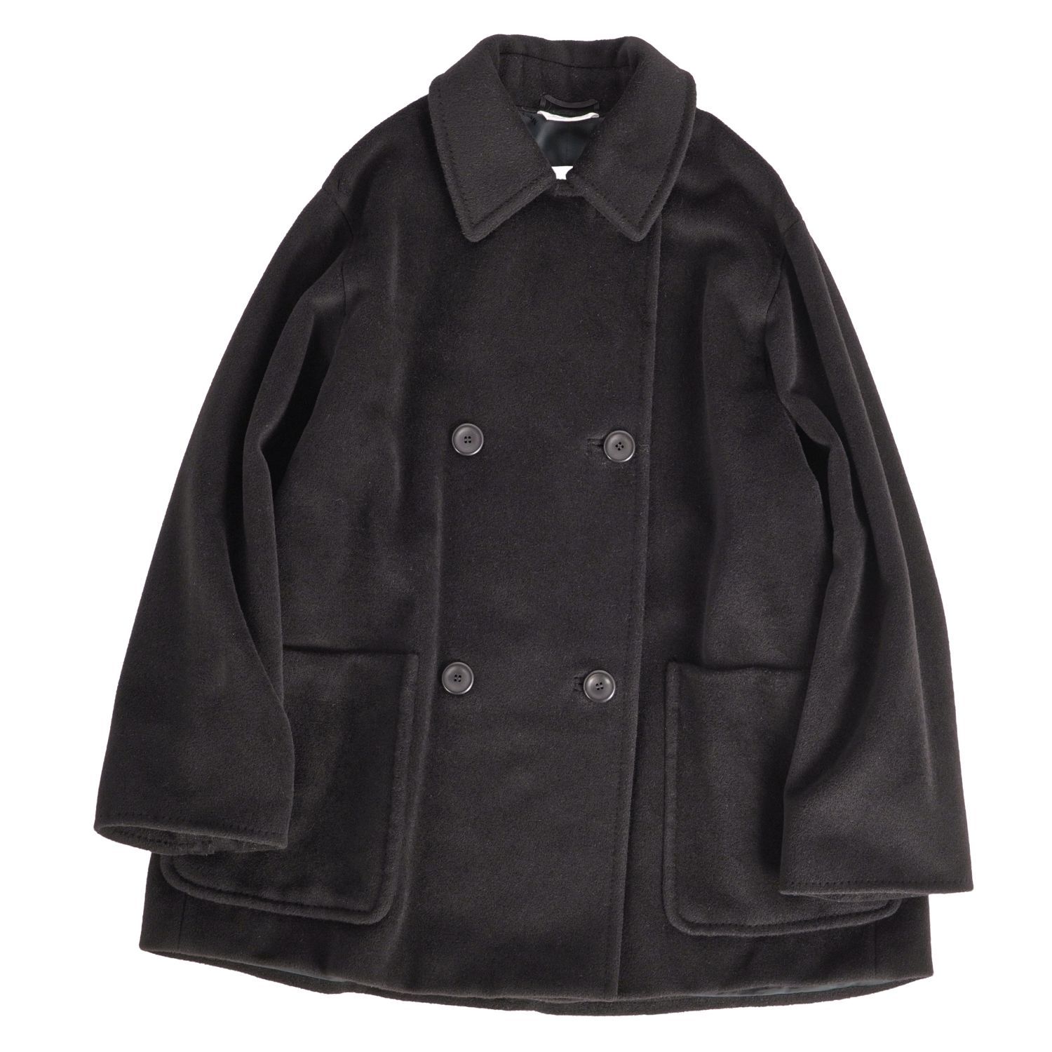 美品 マックスマーラ Max Mara 白タグ コート ダブルブレスト ショート
