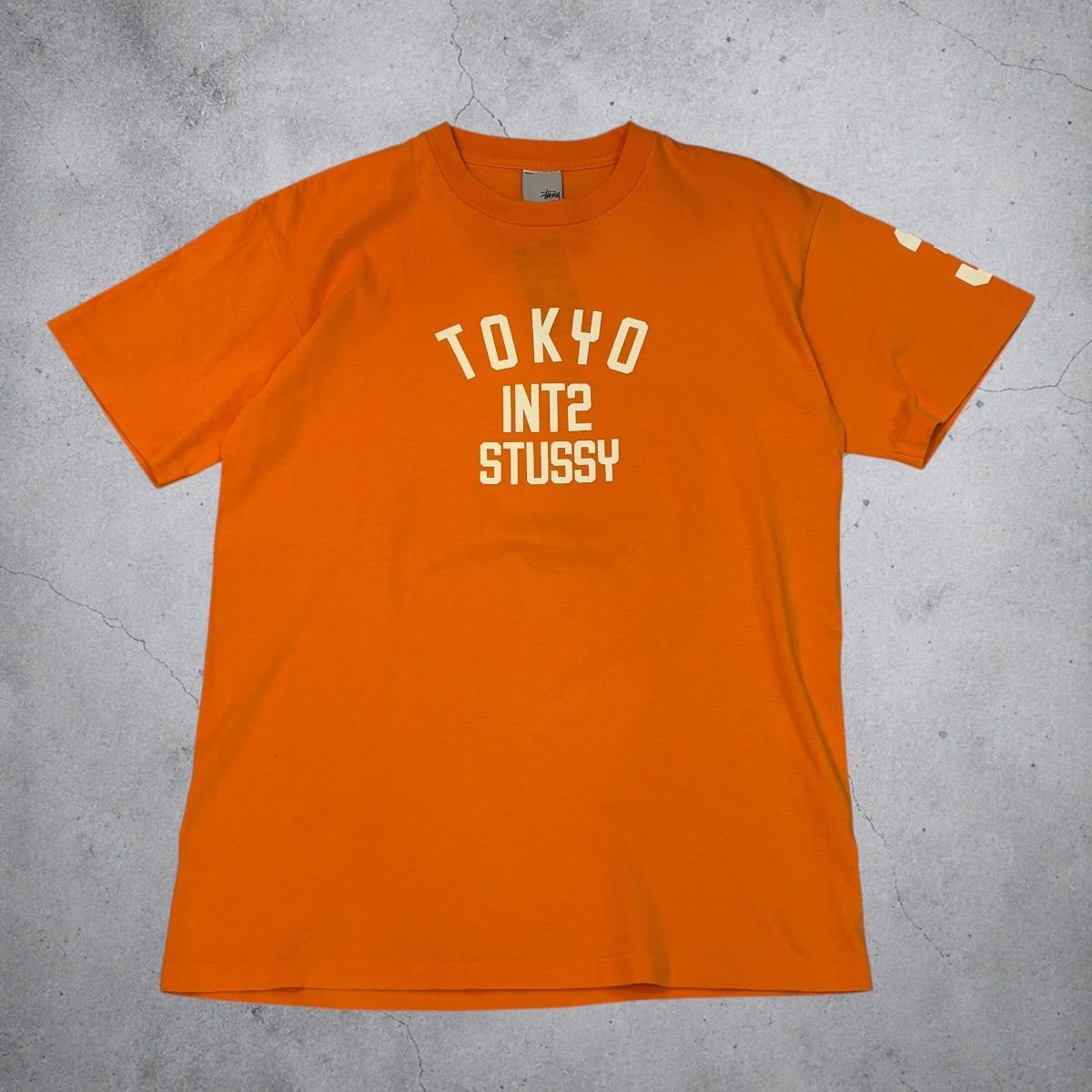 USA製 90s STUSSY S/S TEE ステューシー 半袖Tシャツ M オレンジ orange OLD SKATE 古着