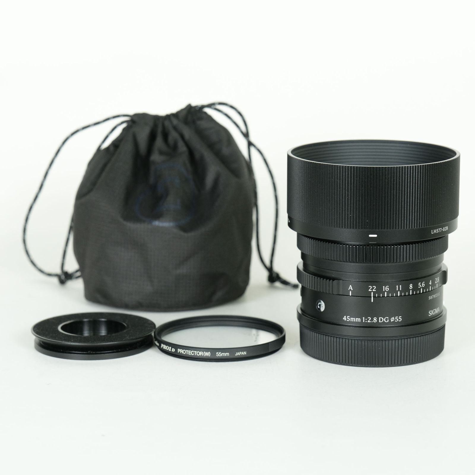 [美品 | フィルター付] SIGMA 45mm F2.8 DG｜Contemporary [ライカL用] [ブラック] | LEICA Lマウント