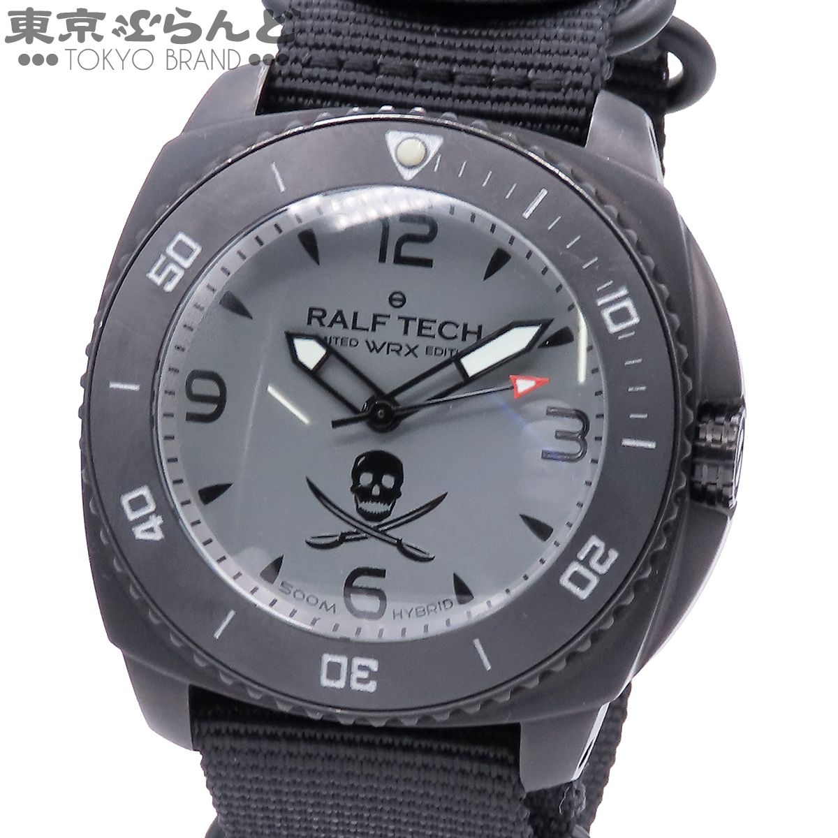 ラルフテック RALF TECH WRX Oハイブリッド グレー ブラック SS ナイロン パイレーツシャドウ 300本限定 腕時計 メンズ オートクォーツ 101866024