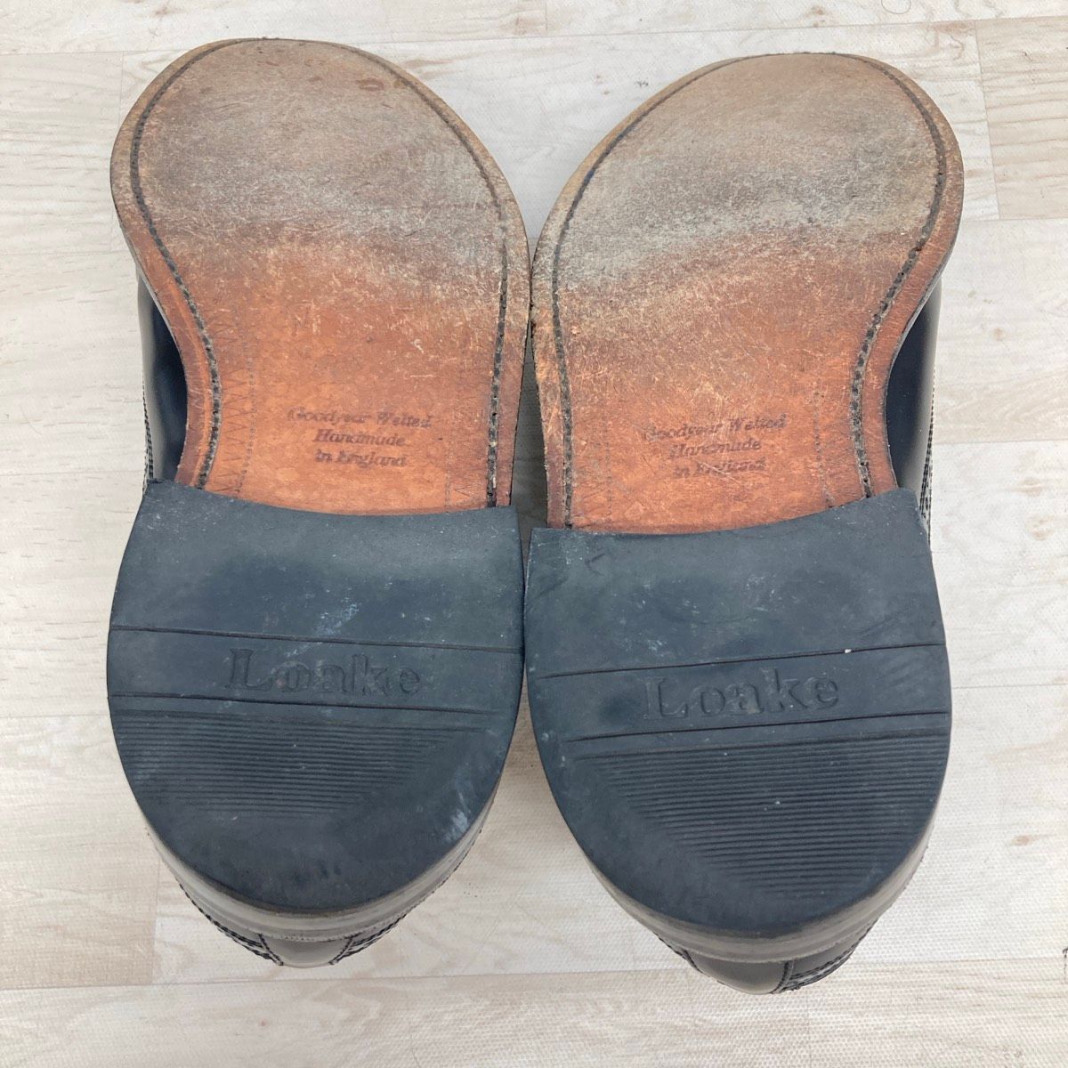 Loake/ローク ROYAL BROGUE ウィングチップ 1639/6 ブラック UK8(26.5 