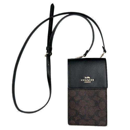 COACH コーチ シグネチャー　フォンショルダーバッグ ブラウン