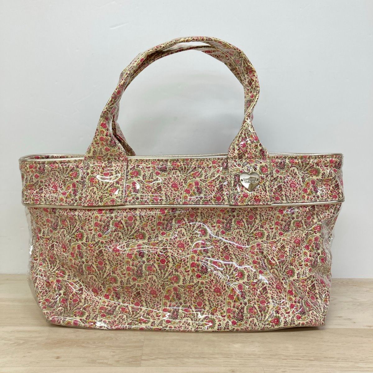 美品 Samantha Thavasa サマンサタバサ トートバッグ ペイズリー柄 花 