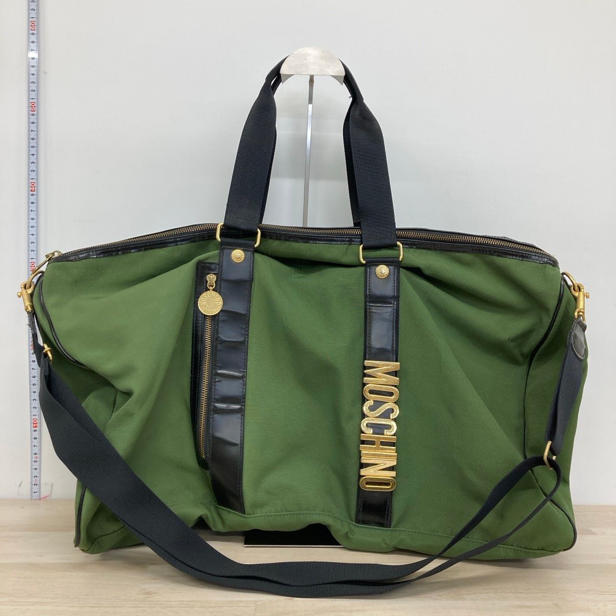 MOSCHINO/モスキーノ ボストンバッグ/2wayショルダーバッグ カーキ系