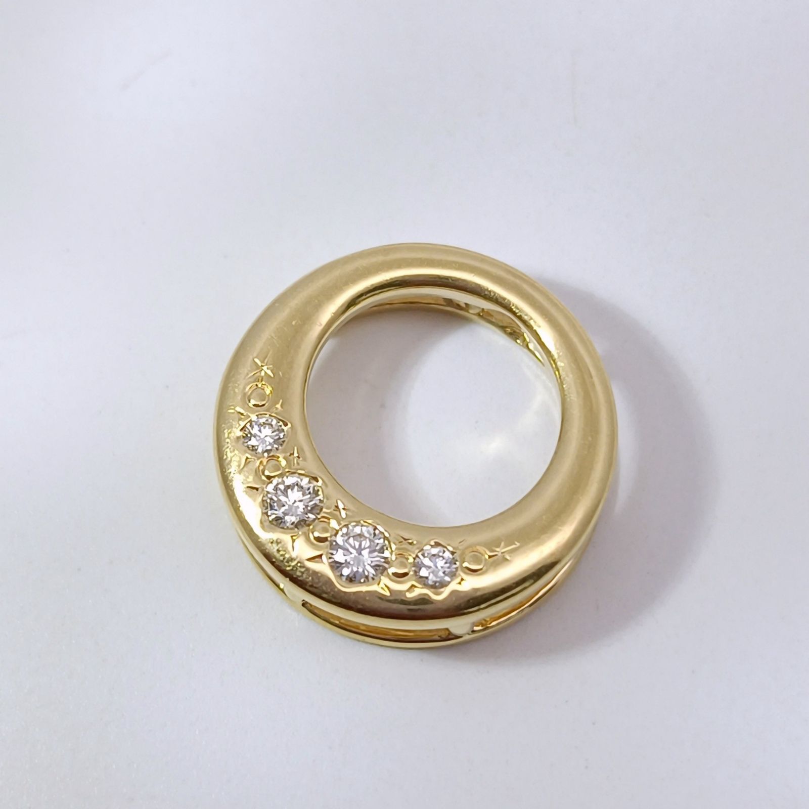 18金 K18 男女兼用 タサキ ダイヤ0.09ct ネックレストップ 1.95ｇ Z2153 30,550円