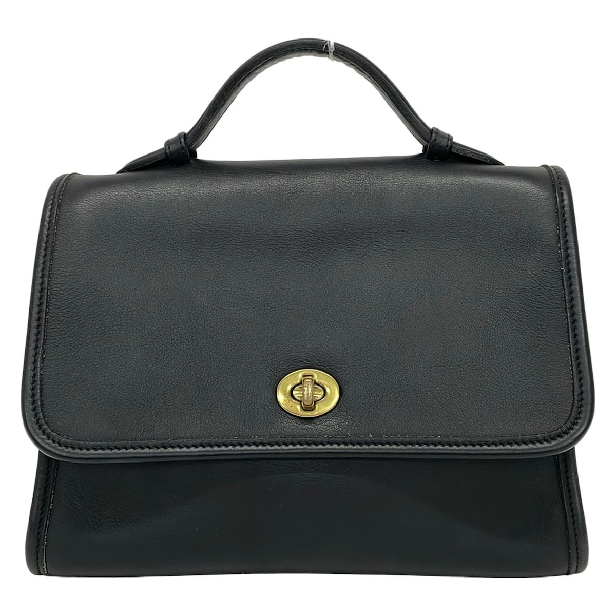 COACH(コーチ) ハンドバッグ美品 - 9870 黒 レザー