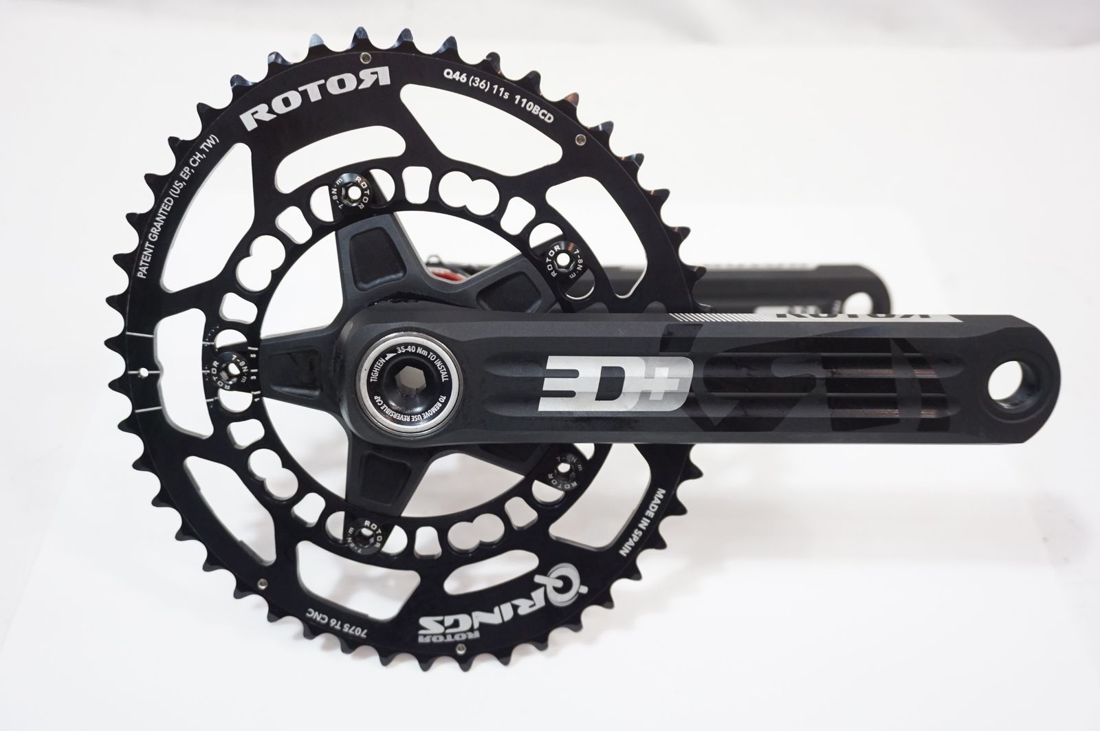 ROTOR 「ローター」 3D+ NOQチェーンリング 46T 170mm クランクセット / バイチャリ世田谷店