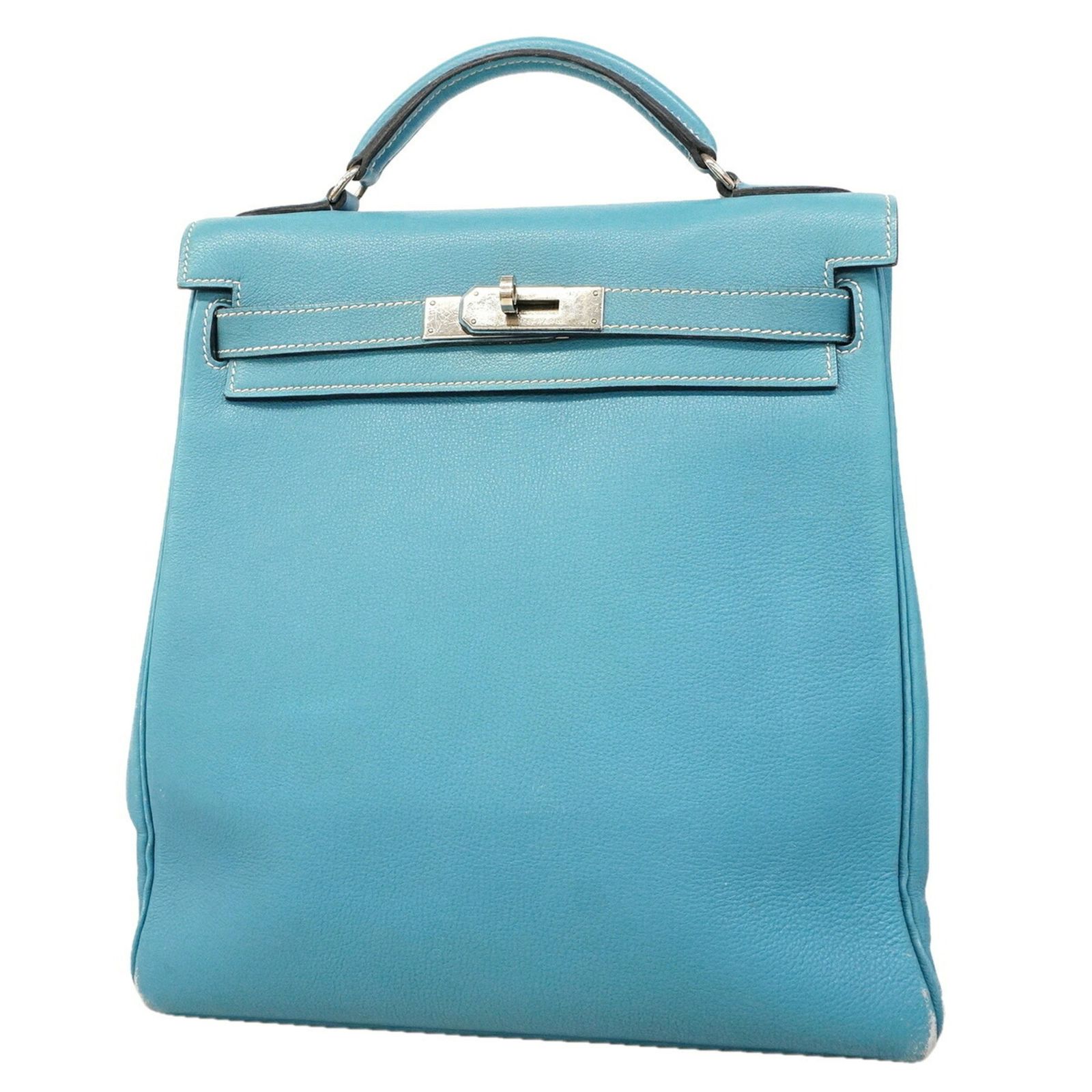 エルメス(Hermes) エルメス リュック・デイパック ケリーアドGM アルデンヌ ブルージーン □C刻印レディース