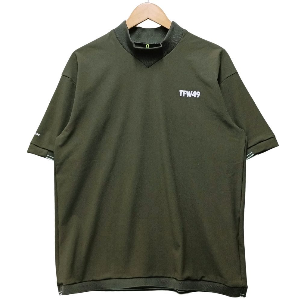 TFW49 ティーエフダブリューフォーティーナイン T102610053 RELAX HALF MOCKNECK TEE ゴルフウェア カーキ サイズ XL 正規品 / 56055