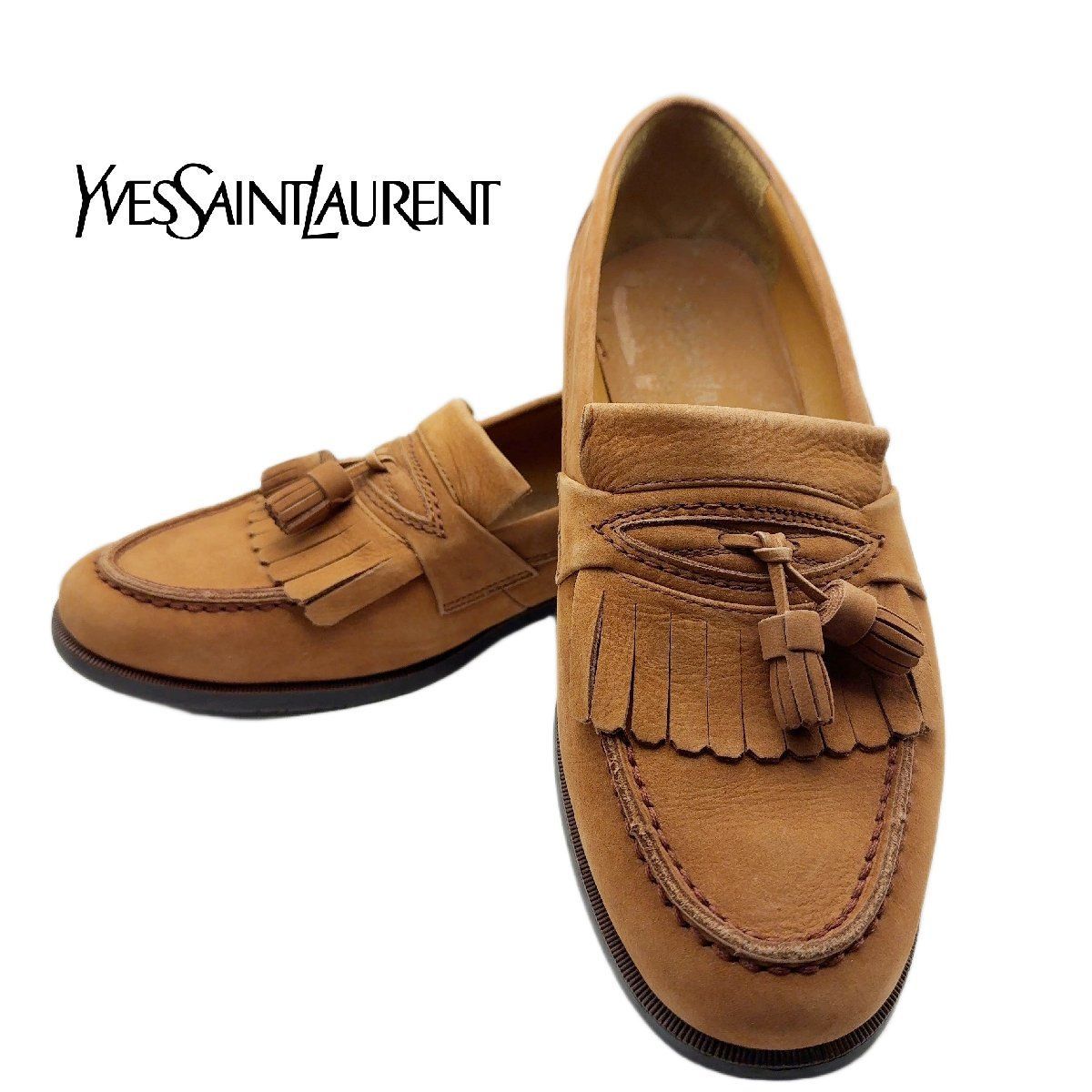 M】Yves Saint Laurent イヴ・サンローラン タッセル ローファー