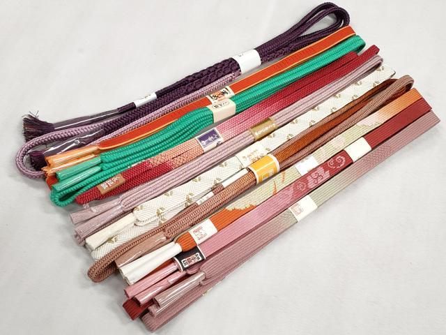 平和屋着物●和装小物　帯締め10本セット　高麗組　唐組　礼装用　金糸　逸品　未使用　CABJ3979qe