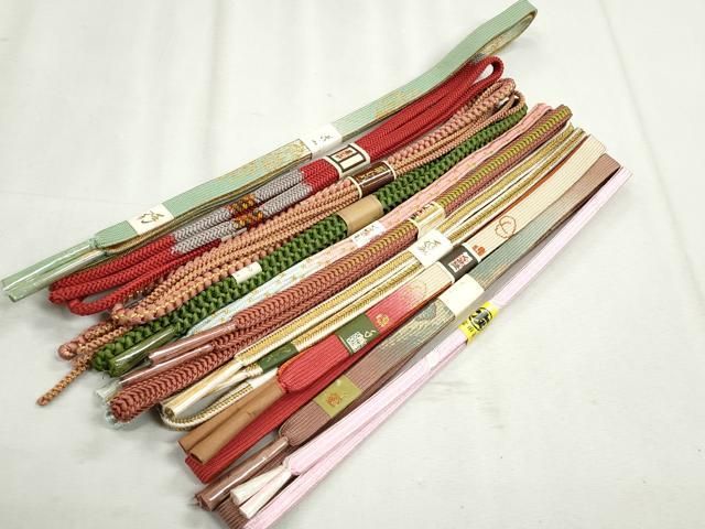平和屋着物●和装小物　帯締め10本セット　高麗組　冠組　礼装用　金糸　逸品　未使用　CABK4810qe 13,650円