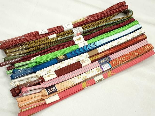 平和屋着物●和装小物　帯締め10本セット　高麗組　唐組　大和組　鴨川組　礼装用　金糸　逸品　未使用　CABK4830qe 15,015円