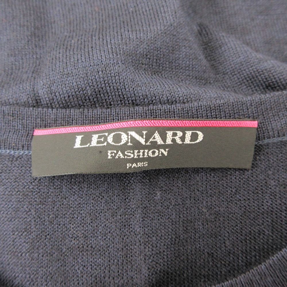 美品 LEONARD FASHIO レオナールファッション フラワープリント シルク