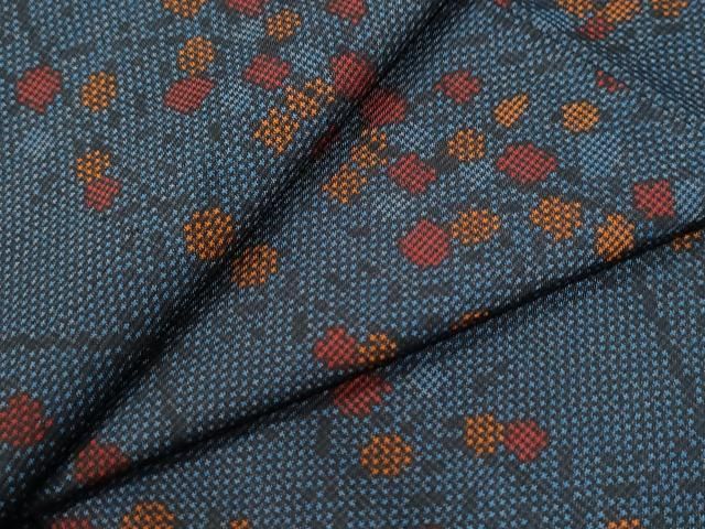 平和屋着物●本場大島紬　7マルキ　枝花文　正絹　逸品　未使用　CABI2354yc