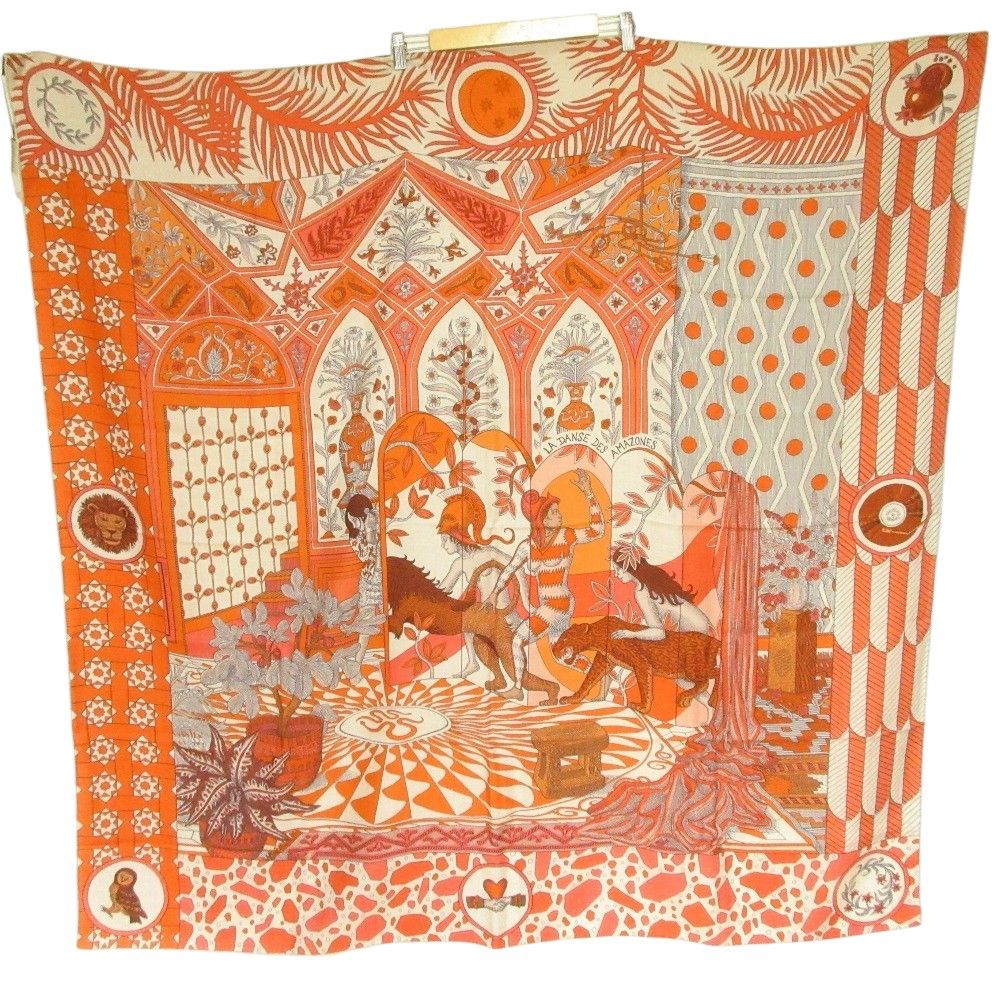 未使用 HERMES エルメス カレジェアン140 LA DANSE DES AMAZONES