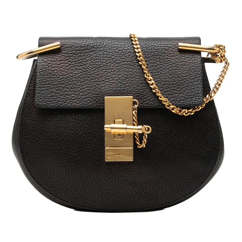 クロエ ドリュー 斜めかけ チェーン ショルダーバッグ ブラック レザー レディース Chloe【1-0283499】 35,620円