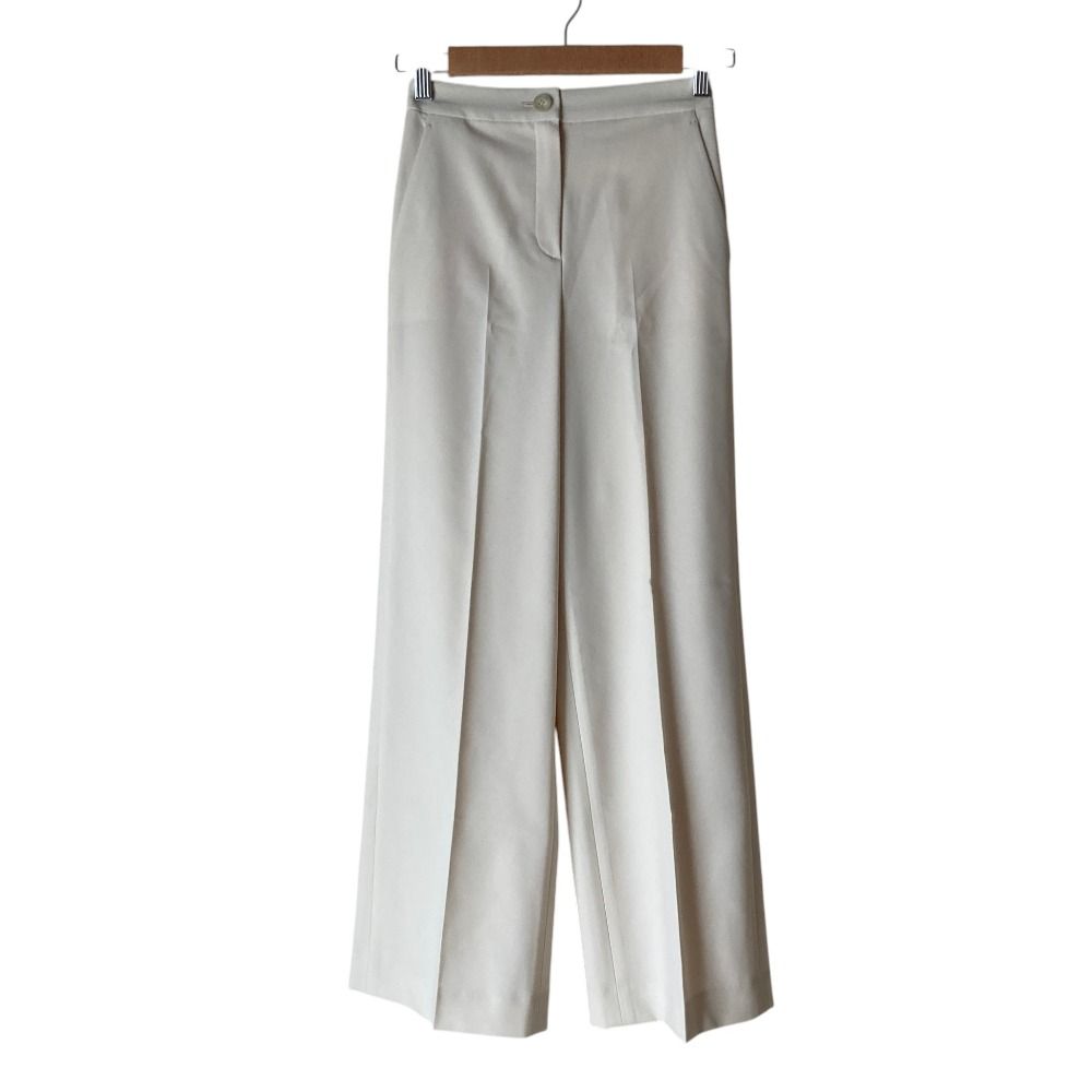 美品 25SS Theory luxe セオリーリュクス Sycamore 2 Kimie Pant パンツ 小さいサイズ S30 アイボリー レディース 古着 中古 USED 7,548円