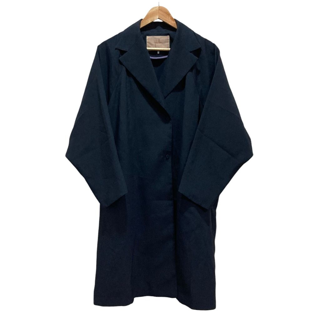 美品 Sybilla シビラ オーバーシルエットスプリングコート GBUEM-13590 サイズM ネイビー レディース 古着 中古 USED