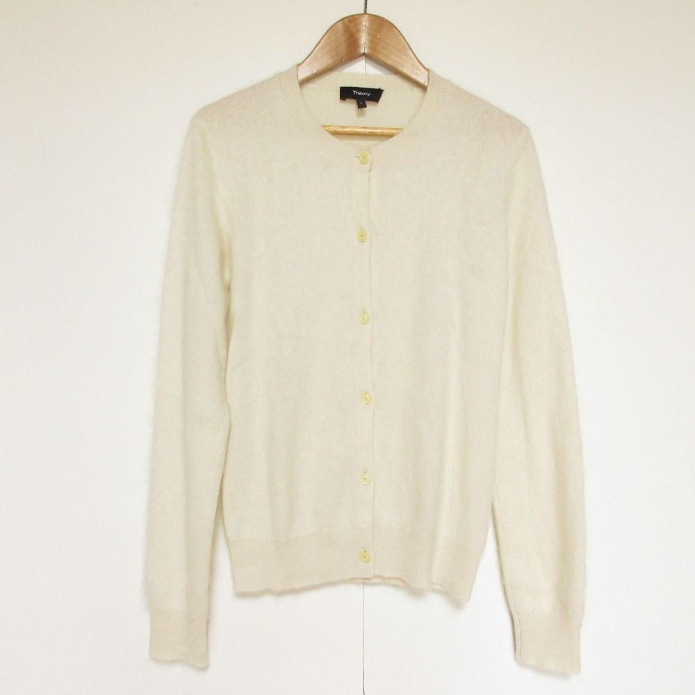 美品 25AW Theory セオリー AIRY CASHMERE カシミヤ ニットカーディガン サイズP ホワイト レディース 古着 中古 USED 8,878円