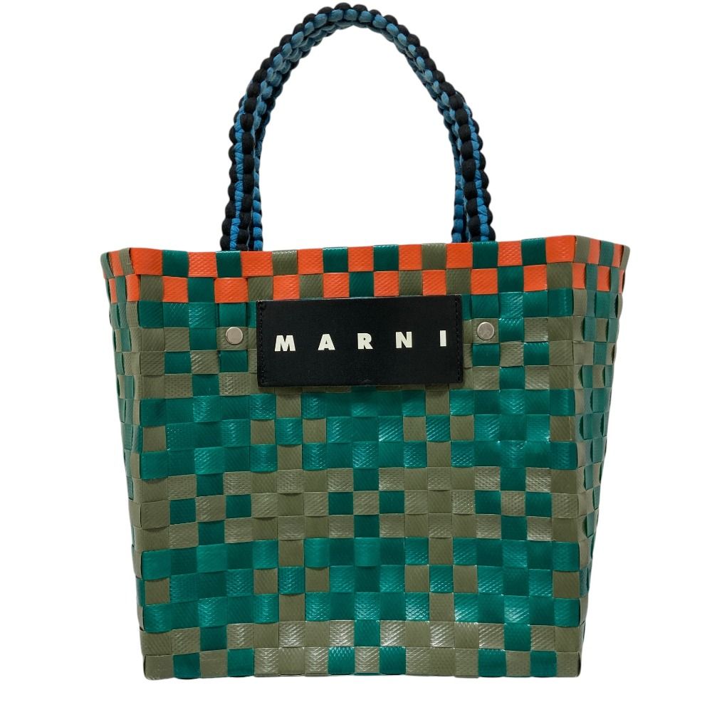 良品 MARNI マルニ ジャージーハンドル ミニバスケット バッグ