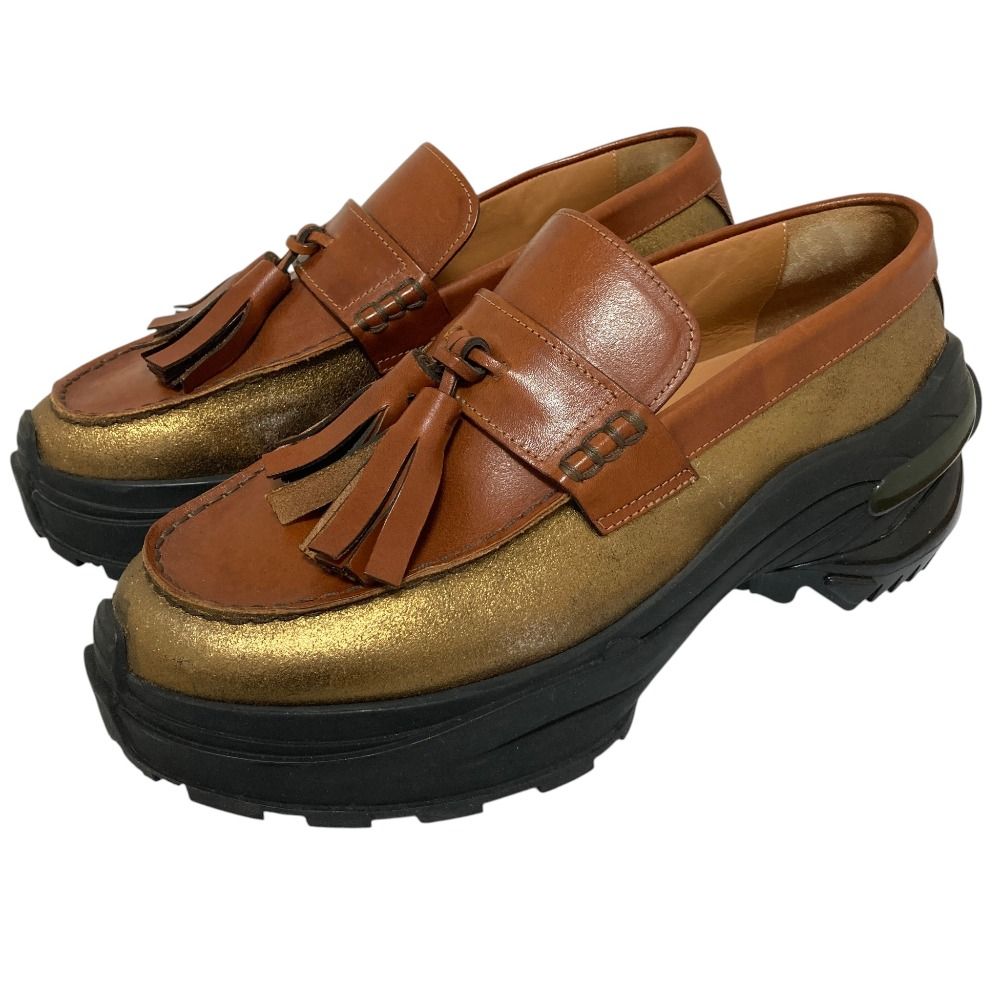 良品 Maison Margiela メゾンマルジェラ Spliced Tassel Loafer プラットフォーム タッセルローファー サイズ42 約27cm ブラウン メンズ 古着 中古 USED 26,452円