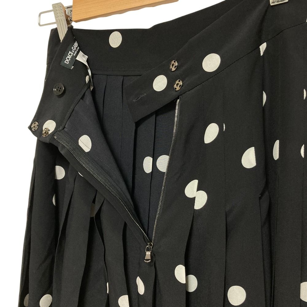 美品 DOLCE&GABBANA ドルチェアンドガッバーナ ポルカドットプリント