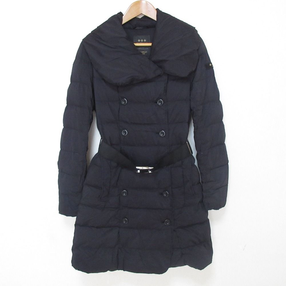 美品 TATRAS タトラス AGOGNA ベルト付き ダウンコート サイズ2 ブラック レディース 古着 中古 USED