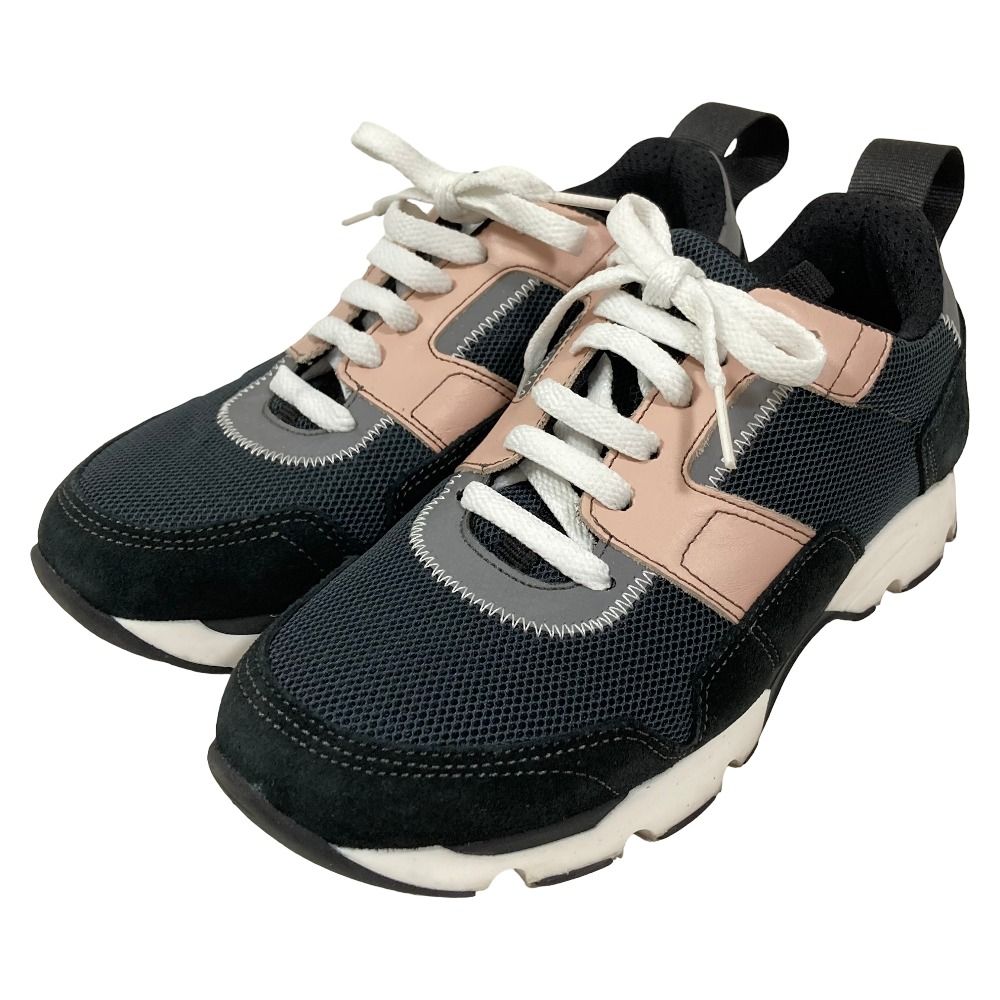 美品 MARNI マルニ FTSX メッシュ 配色 スニーカー サイズ37 約24cm ブラック レディース 古着 中古 USED
