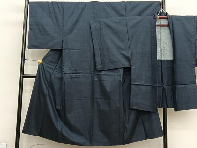 平和屋着物●男性　本場大島紬　アンサンブル　松山茂治作　100亀甲　総詰め　証紙付き　正絹　逸品　BAAX2879hv