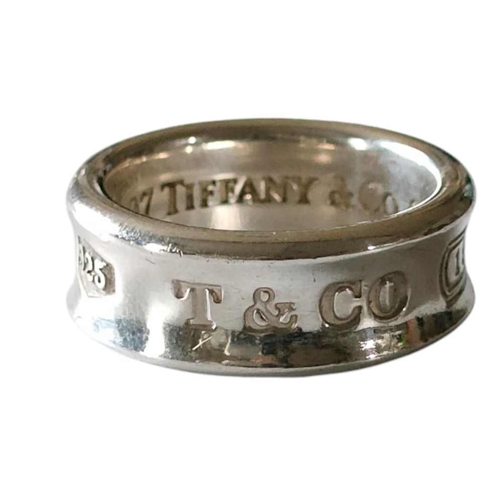 美品 TIFFANY&Co ティファニー 925 1837 ナローリング 指輪 サイズ8号 シルバー レディース 古着 中古 USED