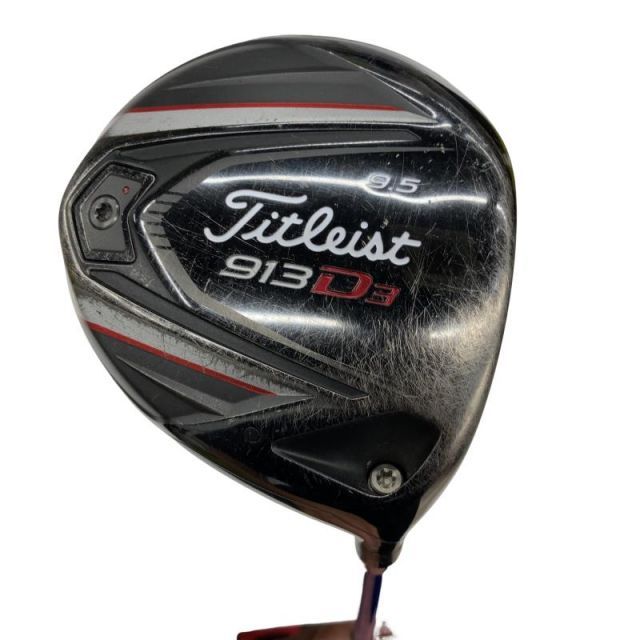 【中古】 タイトリスト 913 D3 9.5° ドライバー DR Diamana B60 (フレックスS) メンズ 男性用 右利き 右用 Dランク ゴルフクラブ