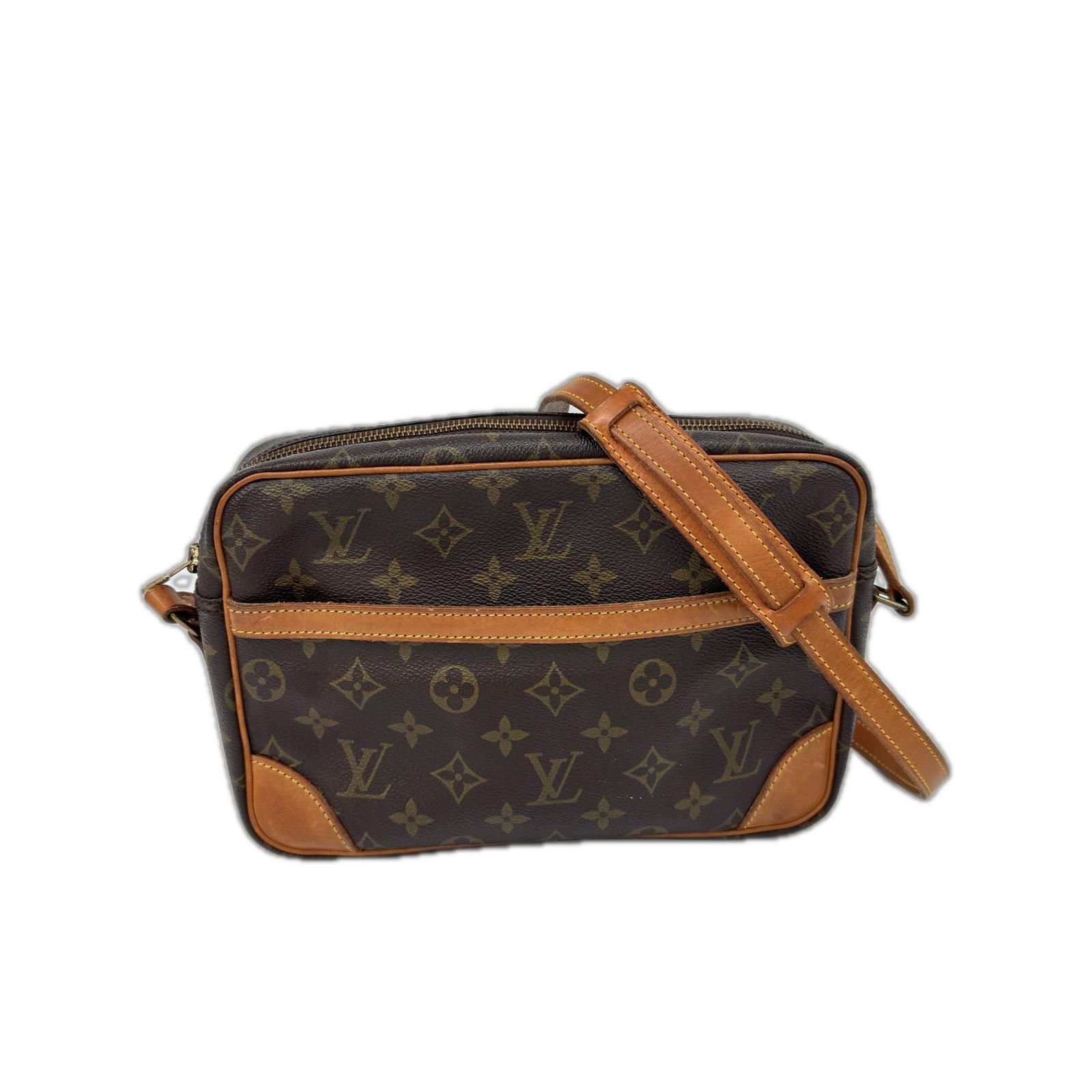 LOUIS VUITTON ルイヴィトン ショルダーバッグ モノグラム トロカデロ ベタ有 884NO ブラウン