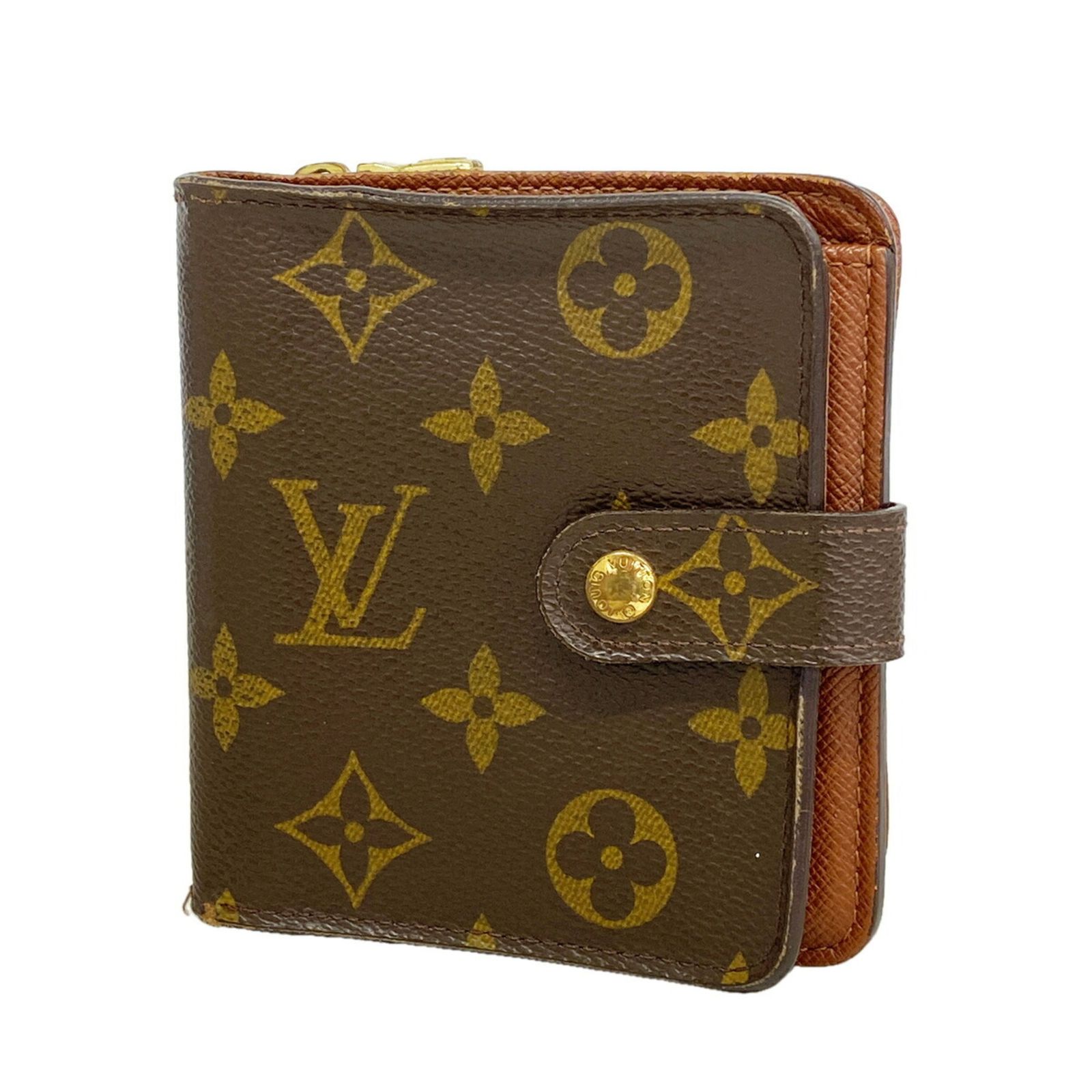 ルイ・ヴィトン(Louis Vuitton) ルイ・ヴィトン 財布 モノグラム コンパクトジップ M61667 ブラウンレディース