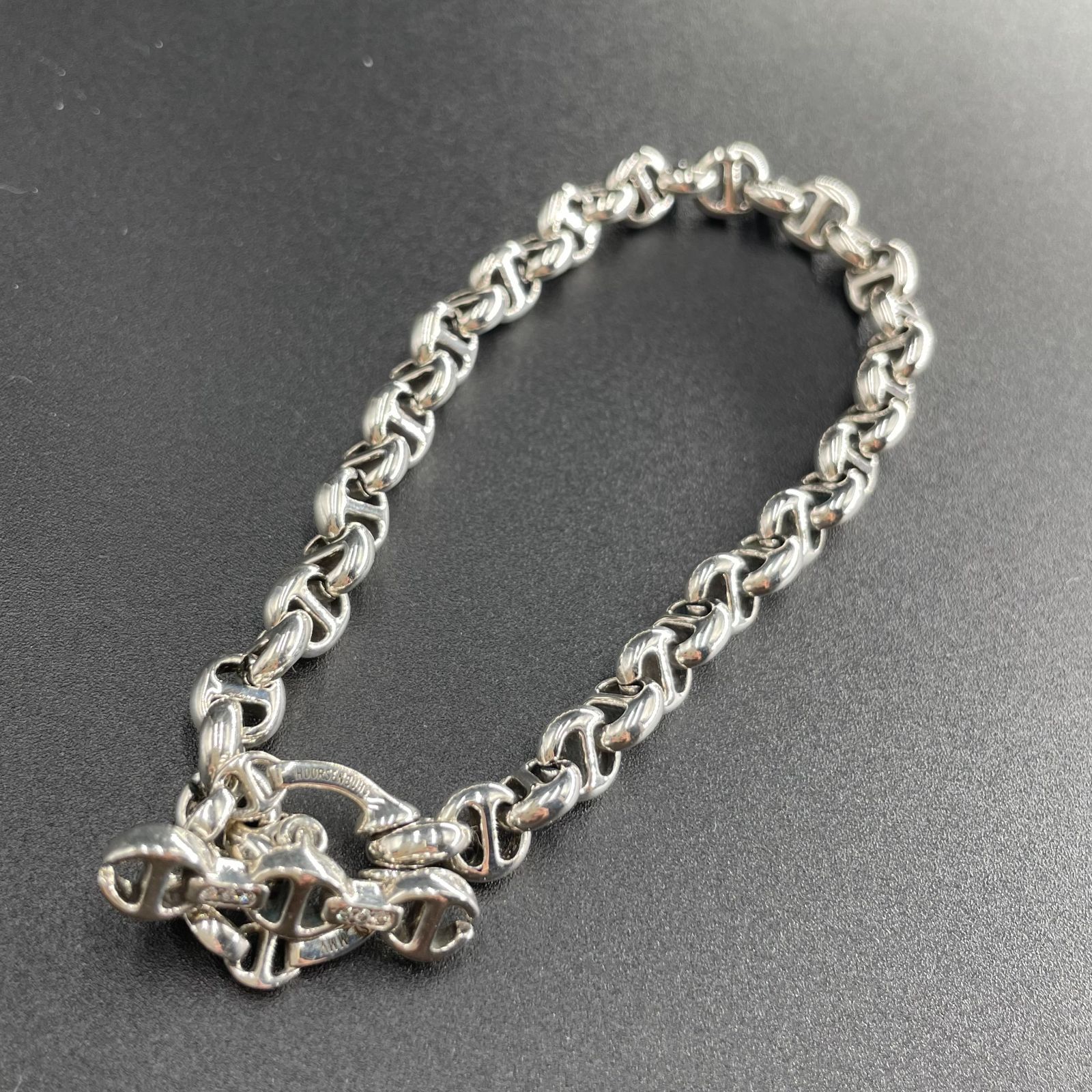 【美品】HOORSENBUHS ホーセンブース 5MM Open-Link ダイヤ ブレスレット SV925