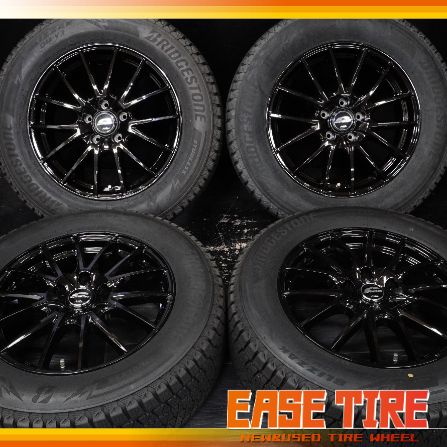 24年製 バリ山 シュナイダー 17in 7J +48 114.3 5H ブリヂストン BLIZZAK DM-V3 225/65R17 CX-5 CX-8 エクストレイル スタッドレス 4本 46,200円