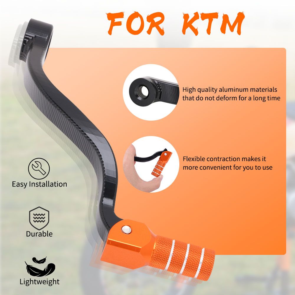 KTM SX EXC XC XCW SXF XCF XCFW EXCF 125〜530対応 ギアシフトレバー フットブレーキペダル アルミ製