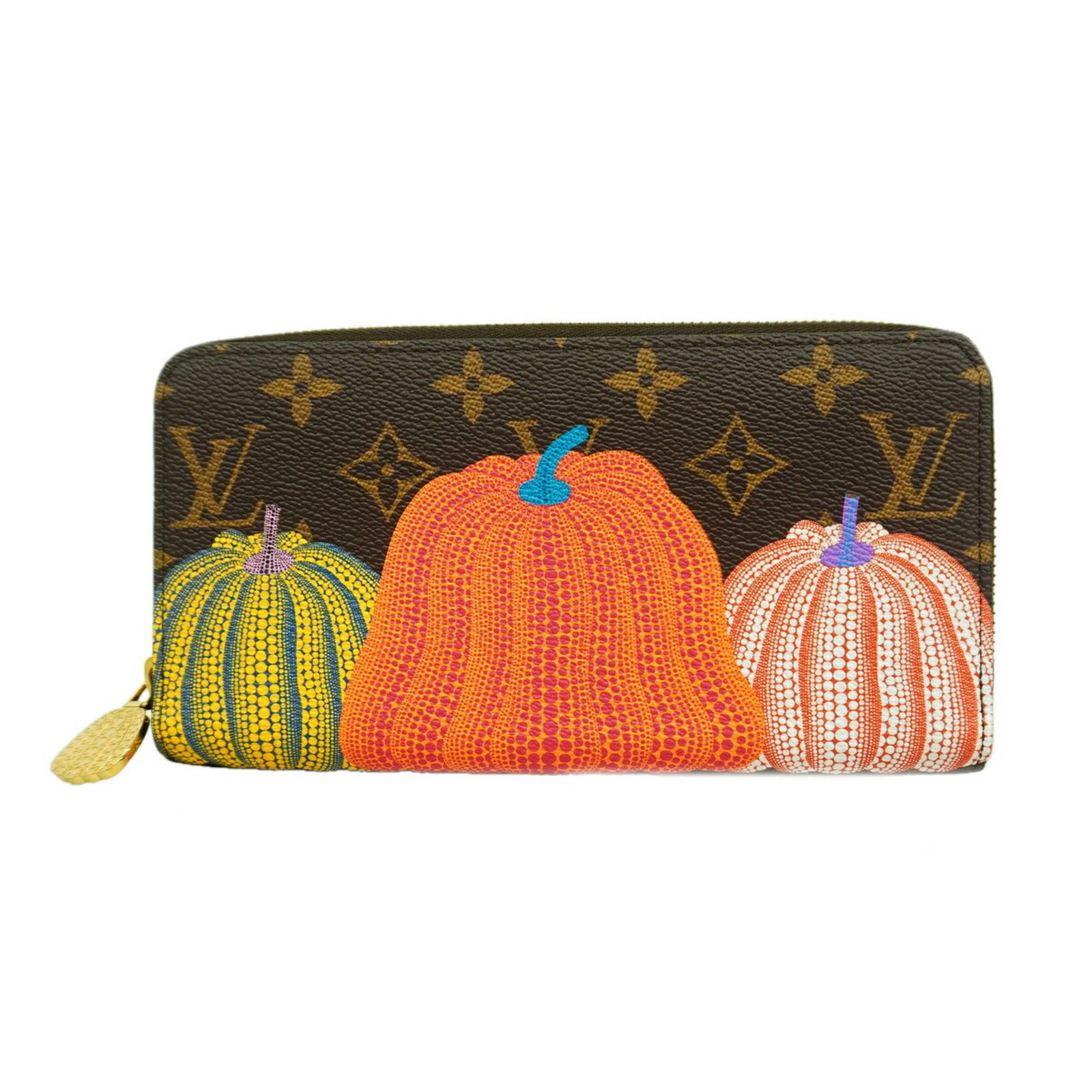 ルイ・ヴィトン(Louis Vuitton) ルイ・ヴィトン 長財布 モノグラム ジッピーウォレット 草間彌生 LV×YK M82106 ブラウンレディース