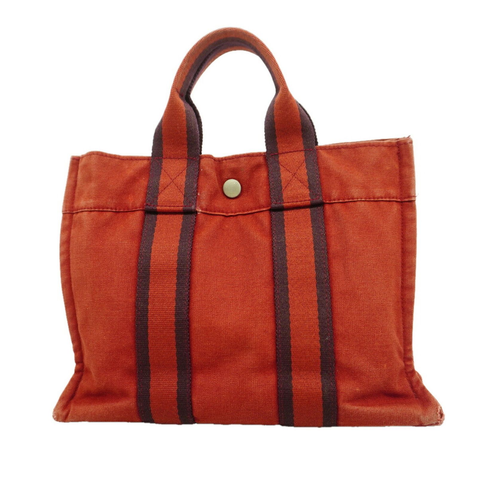 エルメス(Hermes) エルメス ハンドバッグ フールトゥPM キャンバス レッド レディース